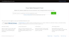 Desktop Screenshot of freewebresearch.org